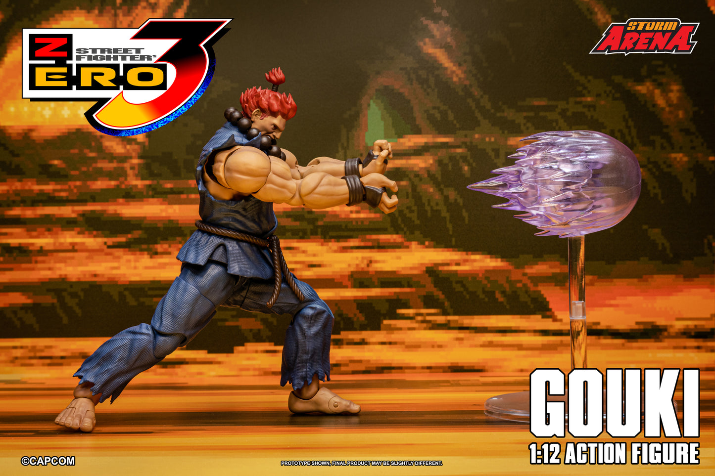 PRE ORDER – 1/12 STREET FIGHTER ZERO 3 GOUKI AKUMA SFSA07R