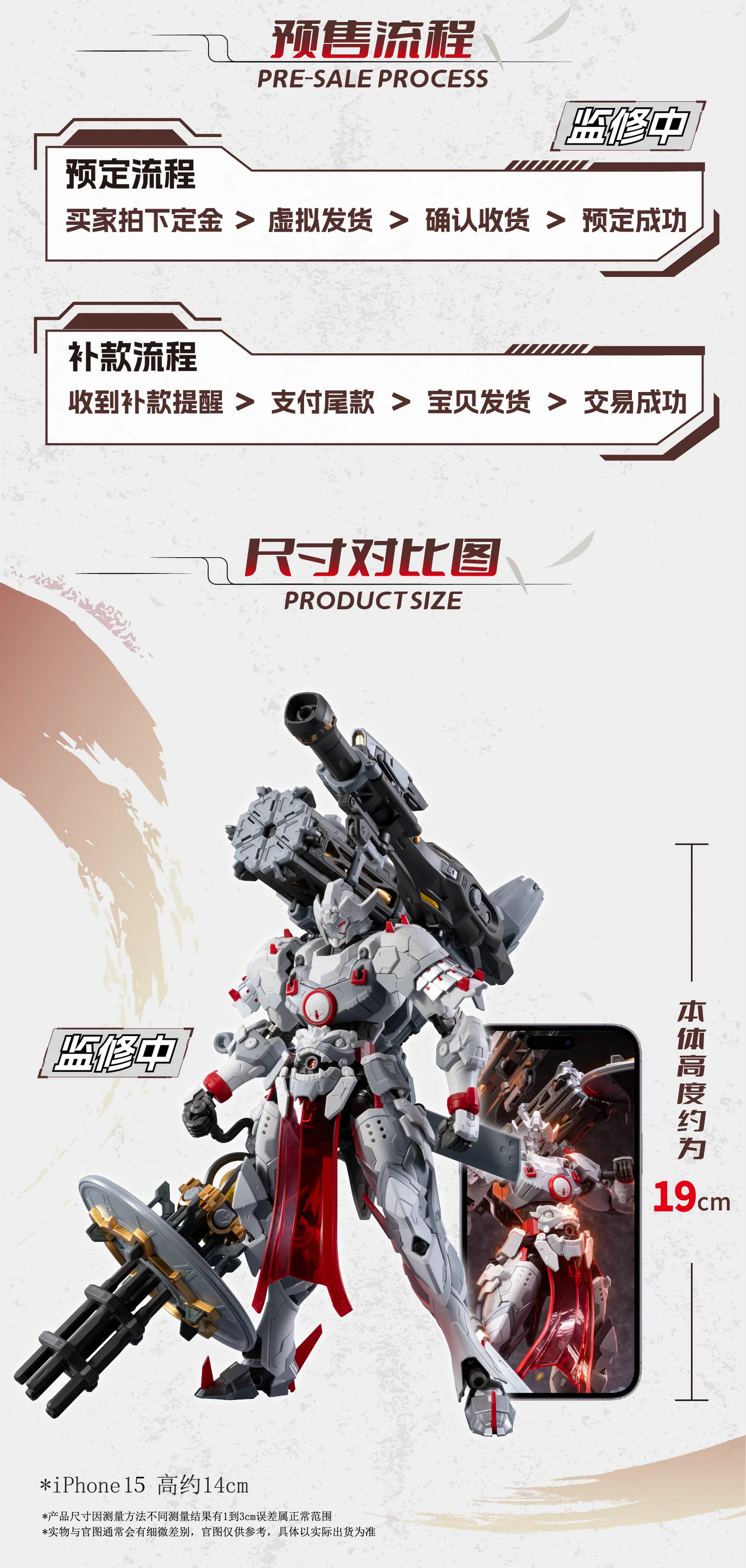 PRE ORDER – MNP-XH13 WEI YUAN WITH METAL FRAME HEAVY ARMS VERSION MODEL KIT