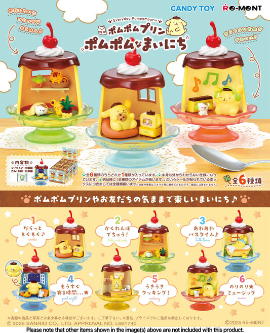 PRE ORDER – SANRIO CHARACTERS - POMPOMPURIN DAILY MOMENTS (SET OF 6)