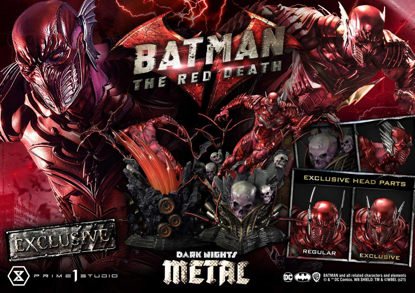 PRE ORDER – 1/3 MMDCMT-07EX : MUSEUM MASTERLINE DARK NIGHT : METAL (COMICS) THE RED DEATH EX-VERSION