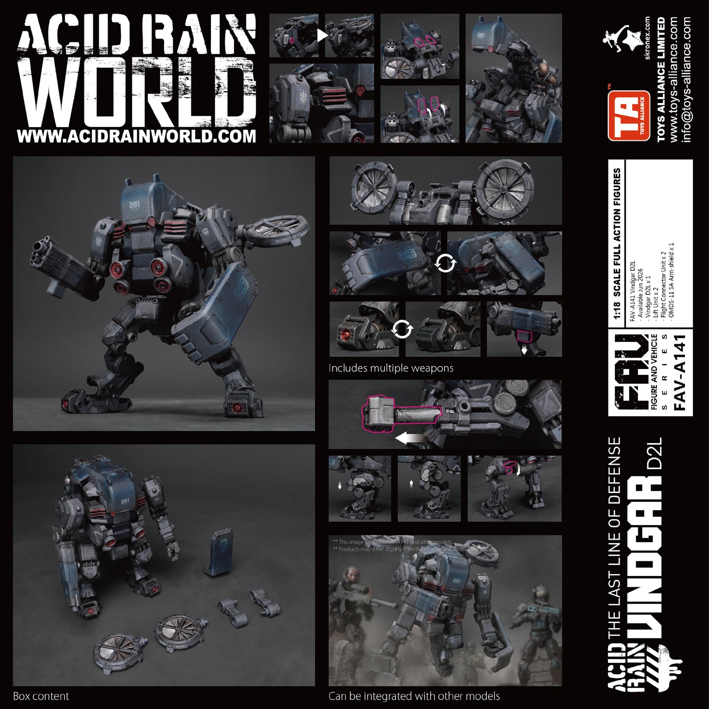 PRE ORDER – 1/18 ACID RAIN WORLD FAV-A141 VINDGAR D2L