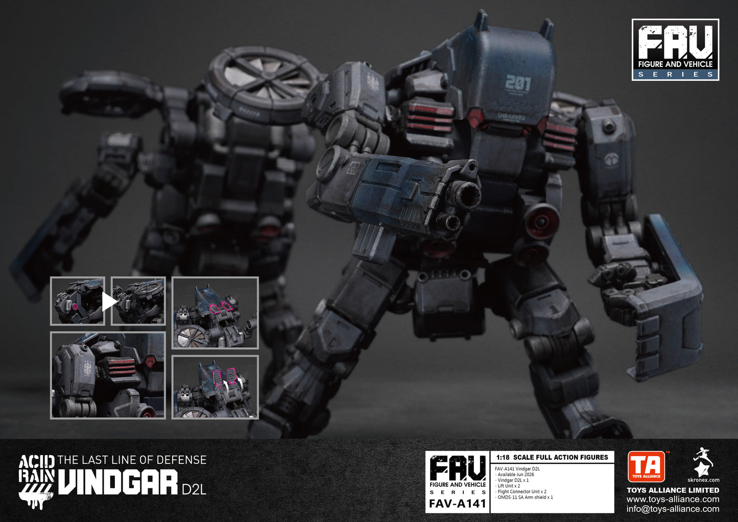 PRE ORDER – 1/18 ACID RAIN WORLD FAV-A141 VINDGAR D2L