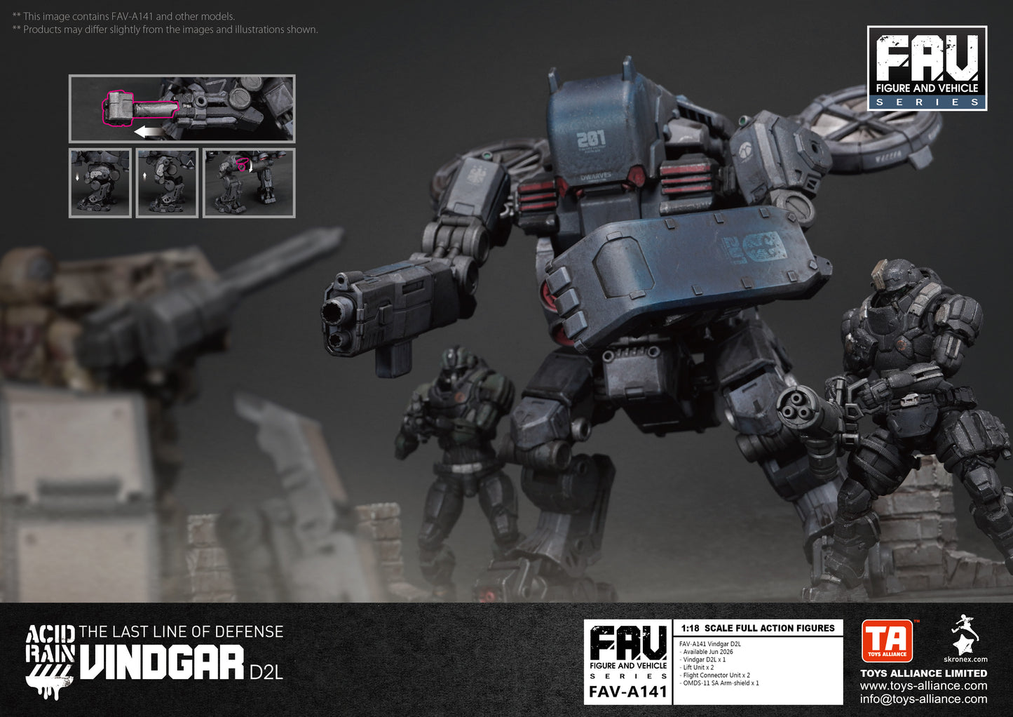 PRE ORDER – 1/18 ACID RAIN WORLD FAV-A141 VINDGAR D2L