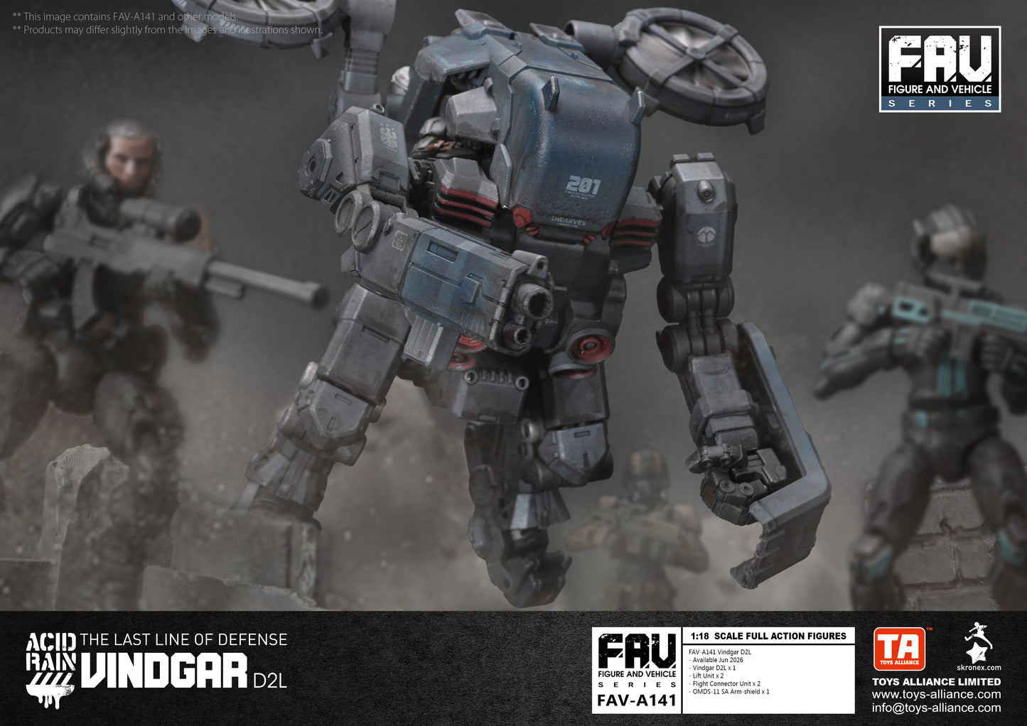 PRE ORDER – 1/18 ACID RAIN WORLD FAV-A141 VINDGAR D2L