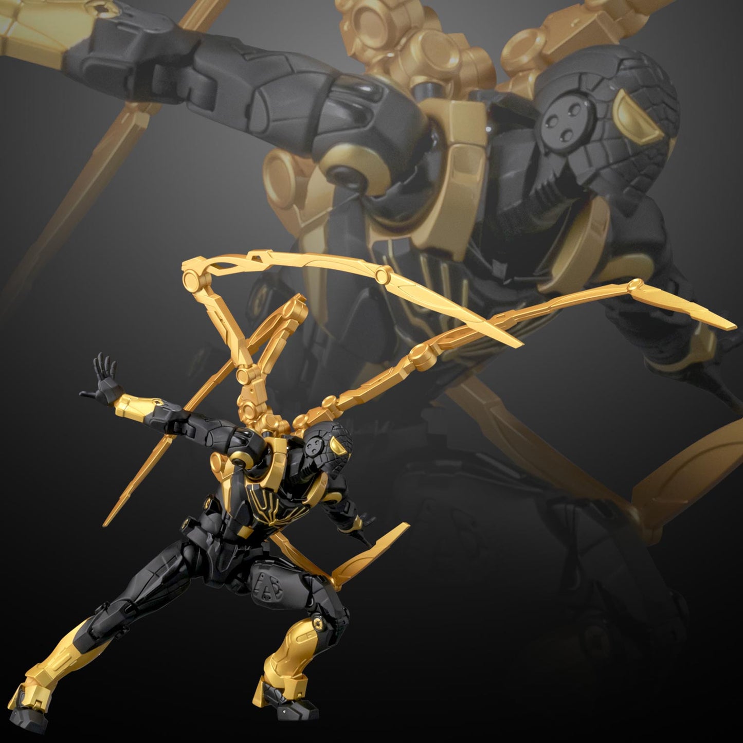 PRE ORDER – [LIMITED EDITION OFFER] FIGHTING ARMOR SPIDERMAN - IRON SPIDER (ONYX STEALTH TECH VER.)