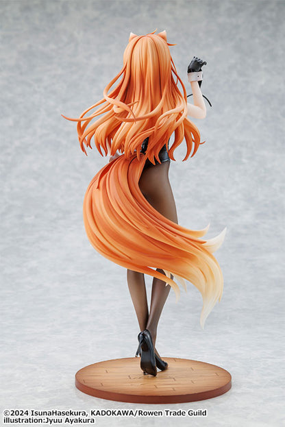 PRE ORDER – 1/7 SPICE AND WOLF: MERCHANT MEETS THE WISE WOLF - HOLO LIGHT NOVEL BUNNY VER. ILLUSTRATION BY JYUU AYAKURA