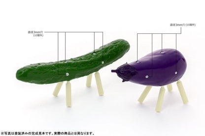 PRE ORDER – 1/1 SHORYO UMA PLASTIC MODEL CUCUMBER & EGGPLANT