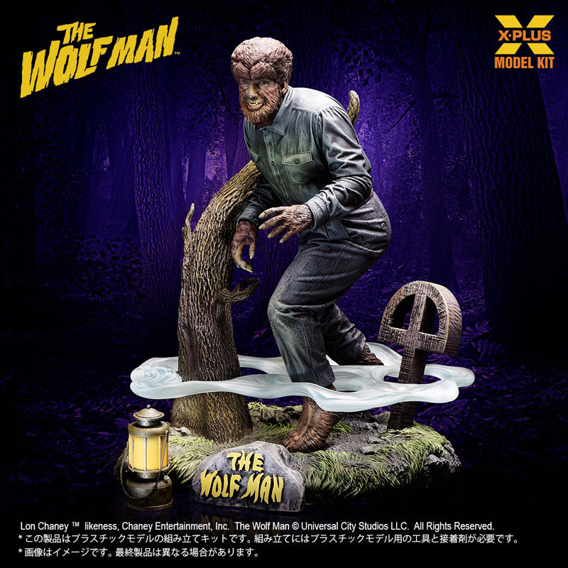 PRE ORDER – 1/8 SCALE LON CHANEY JR. AS WOLF MAN PLASTIC MODEL KIT