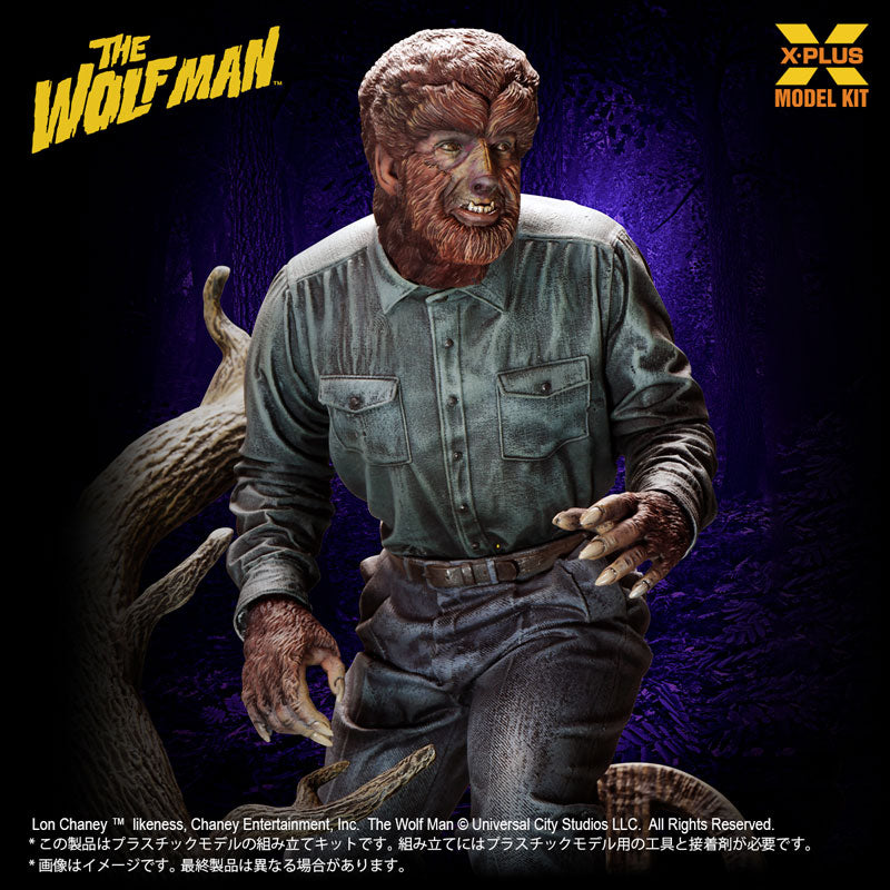 PRE ORDER – 1/8 SCALE LON CHANEY JR. AS WOLF MAN PLASTIC MODEL KIT