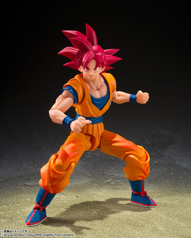 PRE ORDER – S.H.FIGUARTS DRAGON BALL - SUPER SAIYAN GOD SON GOKU - GOD AURA
