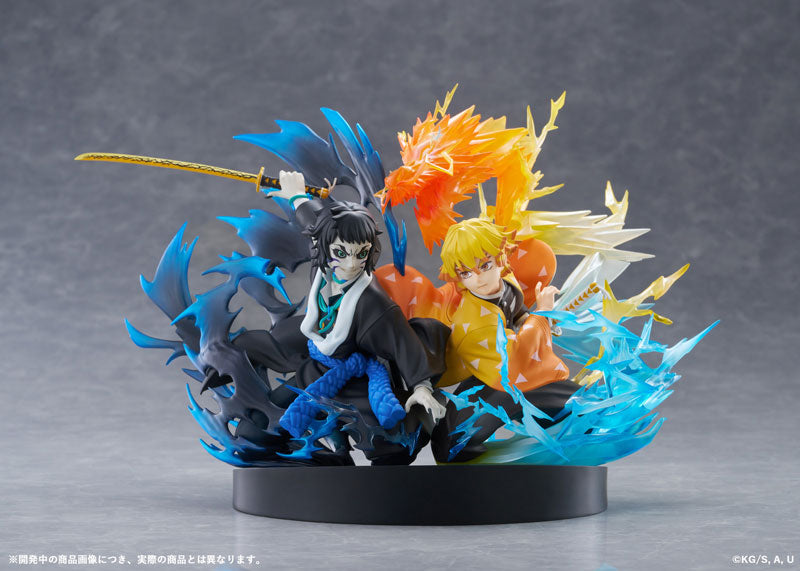 PRE ORDER – DEMON SLAYER: KIMETSU NO YAIBA ZENITSU AGATSUMA & KAIGAKU NON-SCALE FIGURE
