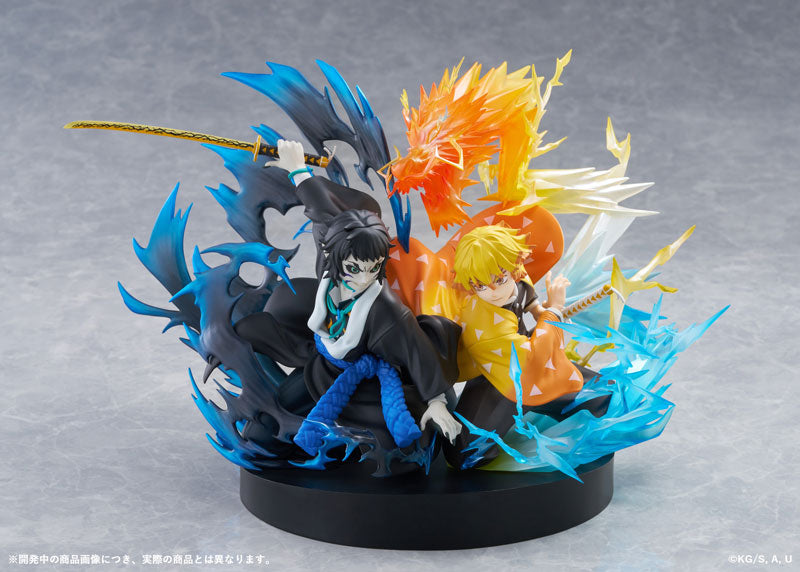 PRE ORDER – DEMON SLAYER: KIMETSU NO YAIBA ZENITSU AGATSUMA & KAIGAKU NON-SCALE FIGURE