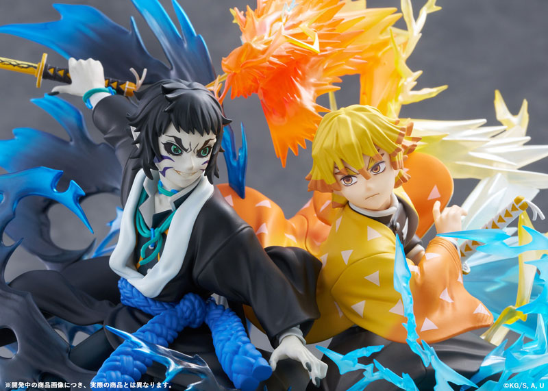 PRE ORDER – DEMON SLAYER: KIMETSU NO YAIBA ZENITSU AGATSUMA & KAIGAKU NON-SCALE FIGURE