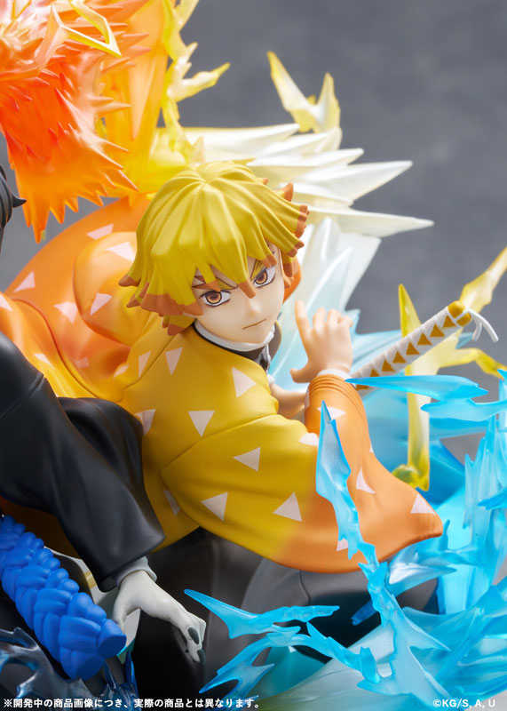 PRE ORDER – DEMON SLAYER: KIMETSU NO YAIBA ZENITSU AGATSUMA & KAIGAKU NON-SCALE FIGURE