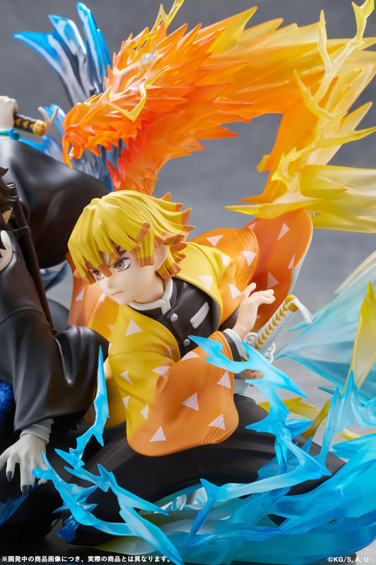 PRE ORDER – DEMON SLAYER: KIMETSU NO YAIBA ZENITSU AGATSUMA & KAIGAKU NON-SCALE FIGURE
