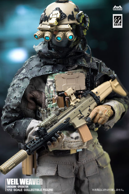 BACK ORDER – 1/12 SCALE SALVO SERIES VEIL WEAVER + RECONNAISSANCE ENHANCEMENT KIT ACTION FIGURE