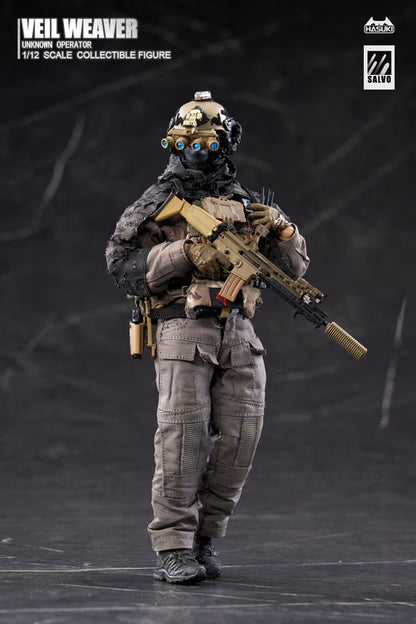 BACK ORDER – 1/12 SCALE SALVO SERIES VEIL WEAVER + RECONNAISSANCE ENHANCEMENT KIT ACTION FIGURE