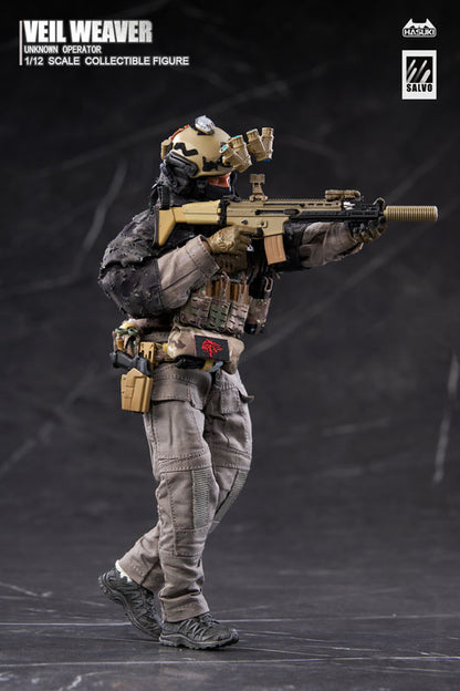BACK ORDER – 1/12 SCALE SALVO SERIES VEIL WEAVER + RECONNAISSANCE ENHANCEMENT KIT ACTION FIGURE