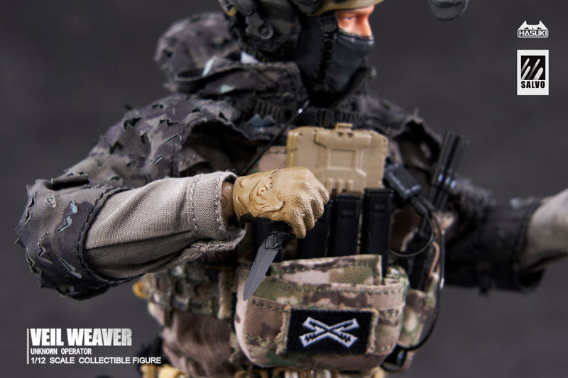 BACK ORDER – 1/12 SCALE SALVO SERIES VEIL WEAVER + RECONNAISSANCE ENHANCEMENT KIT ACTION FIGURE