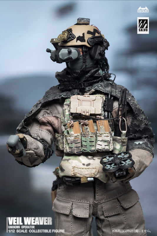 BACK ORDER – 1/12 SCALE SALVO SERIES VEIL WEAVER + RECONNAISSANCE ENHANCEMENT KIT ACTION FIGURE