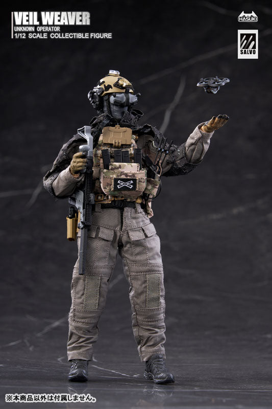 BACK ORDER – 1/12 SCALE SALVO SERIES VEIL WEAVER + RECONNAISSANCE ENHANCEMENT KIT ACTION FIGURE