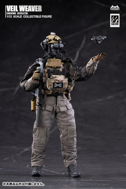 BACK ORDER – 1/12 SCALE SALVO SERIES VEIL WEAVER + RECONNAISSANCE ENHANCEMENT KIT ACTION FIGURE