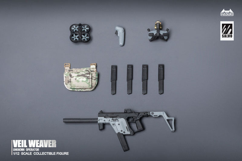 BACK ORDER – 1/12 SCALE SALVO SERIES VEIL WEAVER + RECONNAISSANCE ENHANCEMENT KIT ACTION FIGURE