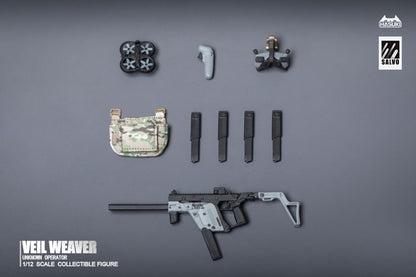 BACK ORDER – 1/12 SCALE SALVO SERIES VEIL WEAVER + RECONNAISSANCE ENHANCEMENT KIT ACTION FIGURE