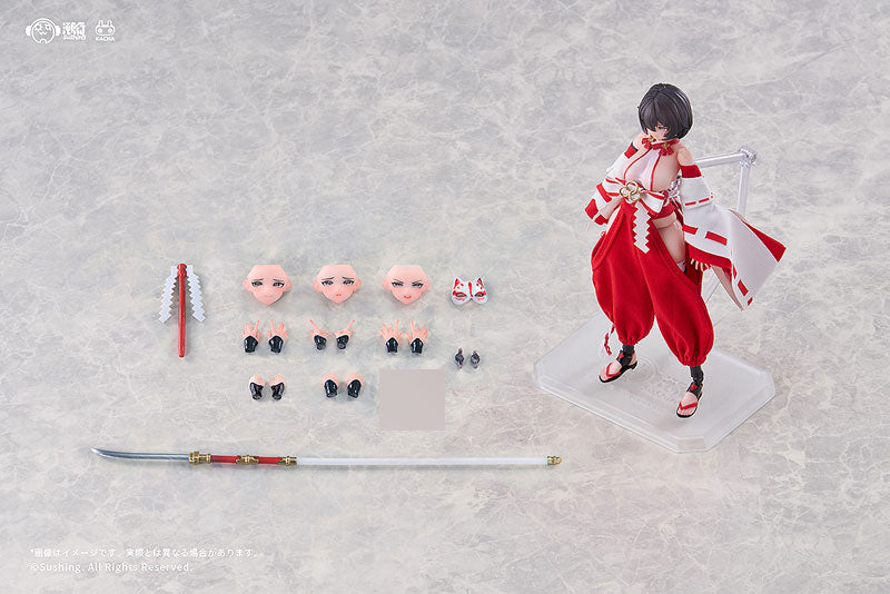 PRE ORDER – 1/12 COMBAT PRIESTESS - KIKYOU UEFUJI ARTICULATED FIGURE