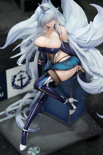 PRE ORDER – 1/7 AZUR LANE - SHINANO MOONLIT CHROME PAINTED FIGURE WITH BONUS WITH LED ACRYLIC DISPLAY BOX