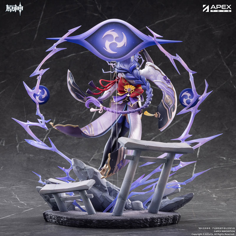 PRE ORDER – 1/7 SCALE GENSHIN IMPACT - PLANE OF EUTHYMIA - RAIDEN SHOGUN PAINTED FIGURE W BONUS FIGURE