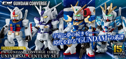 PRE ORDER – FW GUNDAM CONVERGE 15TH ANNIVERSARY UNIVERSAL CENTURY SET W/O GUM