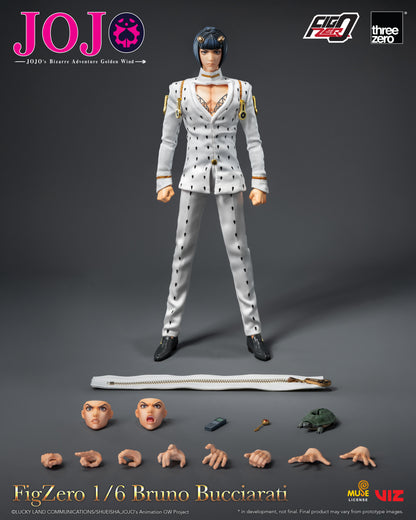 PRE ORDER – 1/6 THREEZERO 3Z0659 JOJO'S BIZARRE ADVENTURE: GOLDEN WIND FIGZERO BRUNO BUCCIARATI