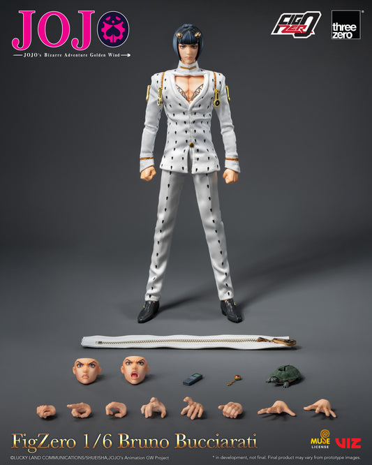 PRE ORDER – 1/6 THREEZERO 3Z0659 JOJO'S BIZARRE ADVENTURE: GOLDEN WIND FIGZERO BRUNO BUCCIARATI