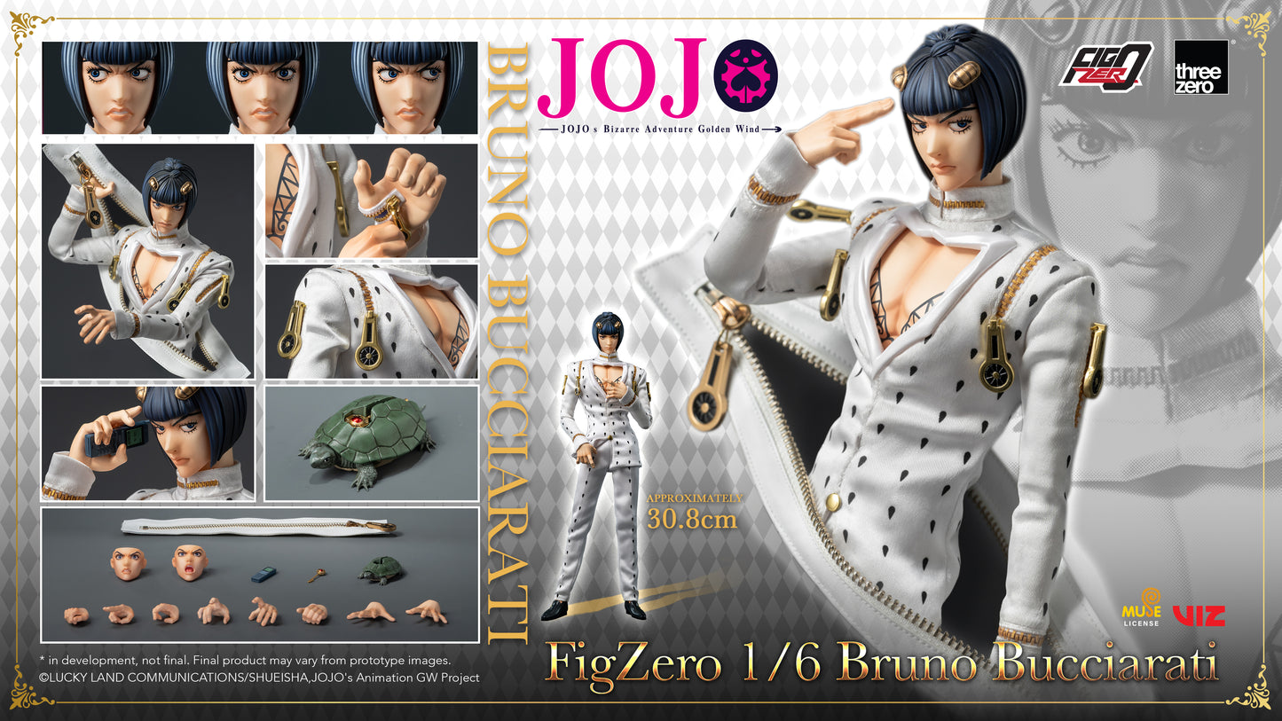 PRE ORDER – 1/6 THREEZERO 3Z0659 JOJO'S BIZARRE ADVENTURE: GOLDEN WIND FIGZERO BRUNO BUCCIARATI
