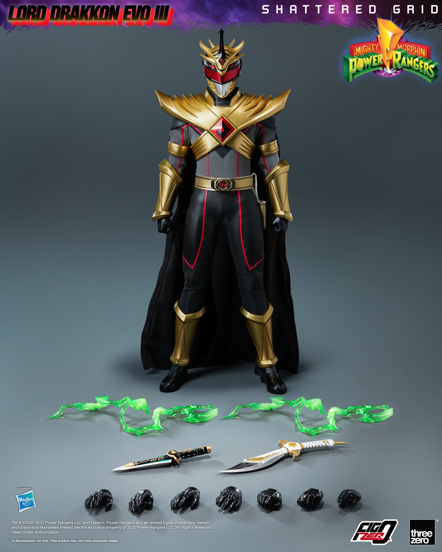 PRE ORDER – 1/6 FIGZERO MIGHTY MORPHIN POWER RANGERS: SHATTERED GRID - LORD DRAKKON EVO III 3Z1026