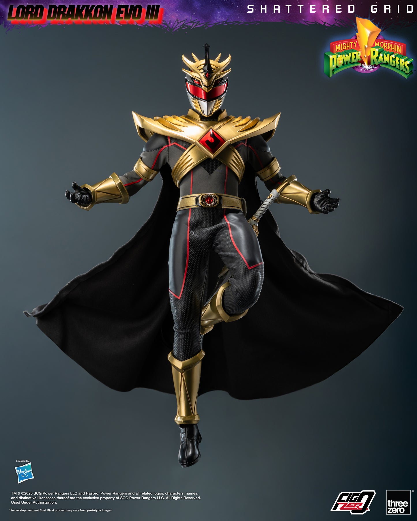 PRE ORDER – 1/6 FIGZERO MIGHTY MORPHIN POWER RANGERS: SHATTERED GRID - LORD DRAKKON EVO III 3Z1026