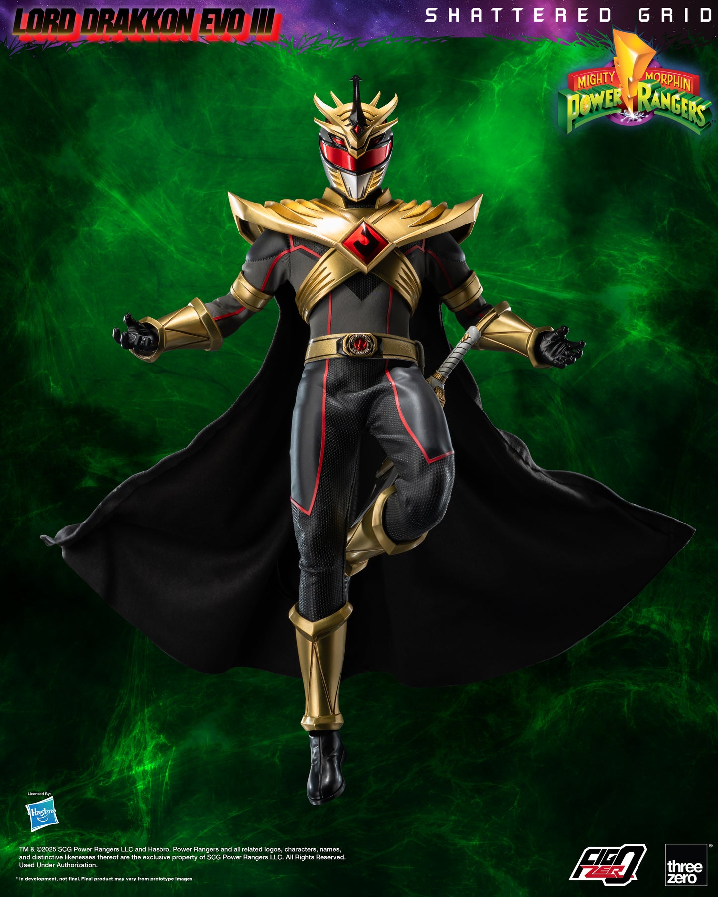 PRE ORDER – 1/6 FIGZERO MIGHTY MORPHIN POWER RANGERS: SHATTERED GRID - LORD DRAKKON EVO III 3Z1026