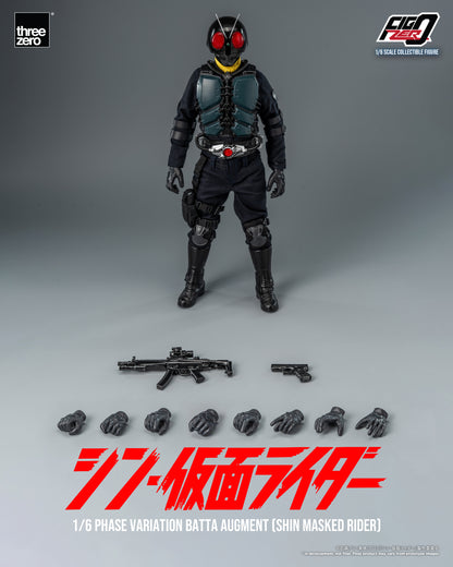 PRE ORDER – 1/6 THREEZERO 3Z0677 INFO: FIGZERO PHASE VARIATION BATTA AUGMENT - SHIN MASKED RIDER