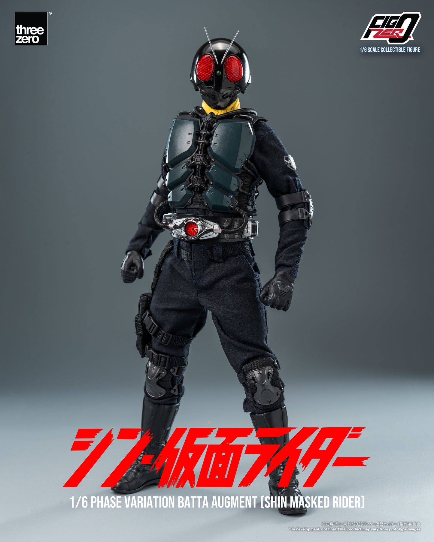 PRE ORDER – 1/6 THREEZERO 3Z0677 INFO: FIGZERO PHASE VARIATION BATTA AUGMENT - SHIN MASKED RIDER