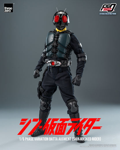 PRE ORDER – 1/6 THREEZERO 3Z0677 INFO: FIGZERO PHASE VARIATION BATTA AUGMENT - SHIN MASKED RIDER