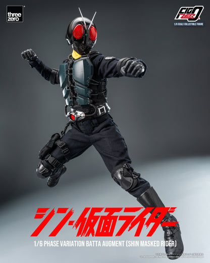 PRE ORDER – 1/6 THREEZERO 3Z0677 INFO: FIGZERO PHASE VARIATION BATTA AUGMENT - SHIN MASKED RIDER