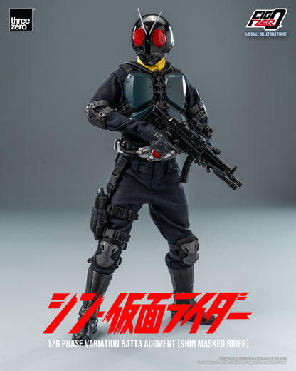 PRE ORDER – 1/6 THREEZERO 3Z0677 INFO: FIGZERO PHASE VARIATION BATTA AUGMENT - SHIN MASKED RIDER