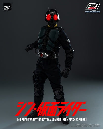 PRE ORDER – 1/6 THREEZERO 3Z0677 INFO: FIGZERO PHASE VARIATION BATTA AUGMENT - SHIN MASKED RIDER