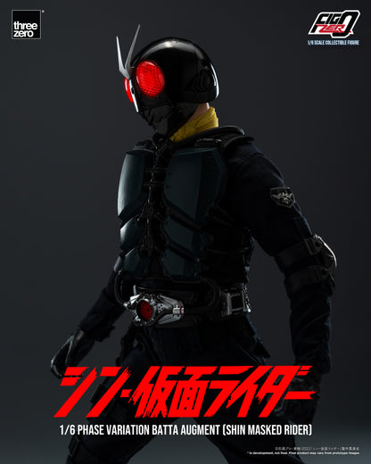PRE ORDER – 1/6 THREEZERO 3Z0677 INFO: FIGZERO PHASE VARIATION BATTA AUGMENT - SHIN MASKED RIDER