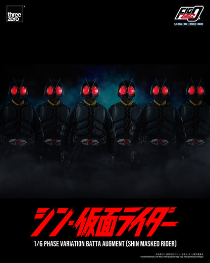 PRE ORDER – 1/6 THREEZERO 3Z0677 INFO: FIGZERO PHASE VARIATION BATTA AUGMENT - SHIN MASKED RIDER