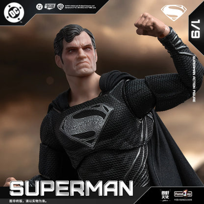 PRE ORDER – 1/9 FONDJOY DC1026 DC ACITON FIGURE BLACK SUPERMAN 2.0