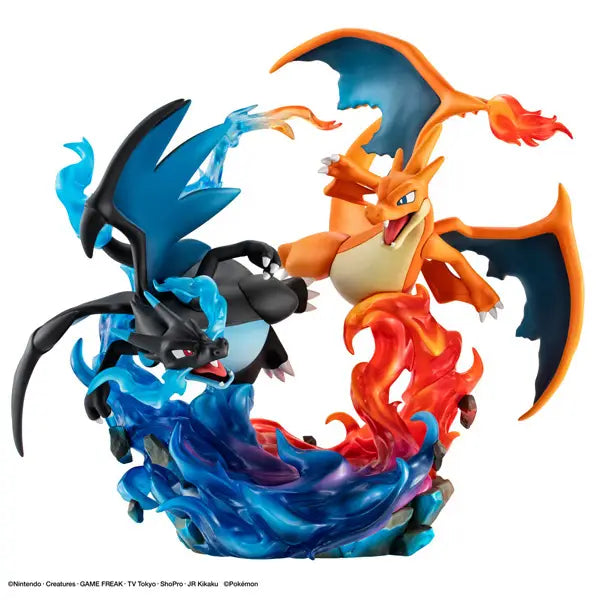 PRE ORDER – G.E.M. EX SERIES POKÉMON - MEGA CHARIZARD X & MEGA CHARIZARD Y COMPLETE FIGURES