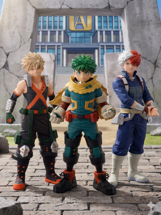 BACK ORDER – MY HERO ACADEMIA FIGURE - IZUKU MIDORIYA, KATSUKI BAKUGO & SHOTO TODOROKI SET