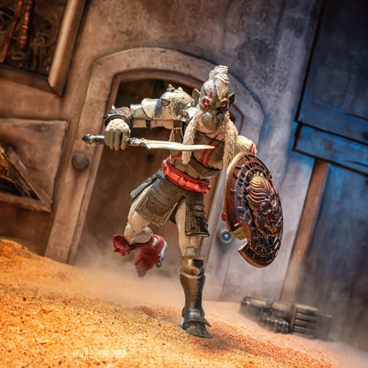 PRE ORDER – ANIMAL WARRIORS OF THE KINGDOM - GLADIATOR - ADVENTURE ARMOR - PALE